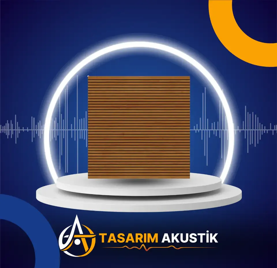 Akustik ahşap panel ses emilim performansı