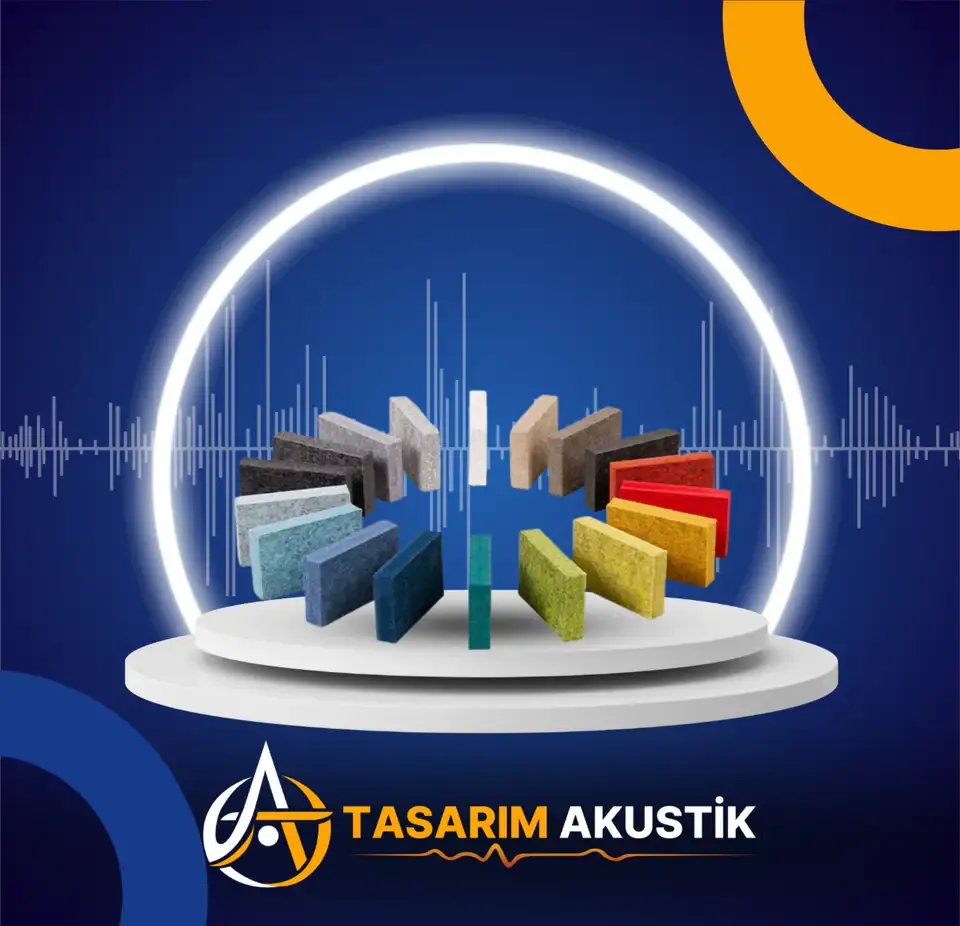 Farklı renk ve formda akustik keçe panel seçenekleri
